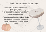 Pumpkin Spice Latte Espresso Martini Cocktail Kit